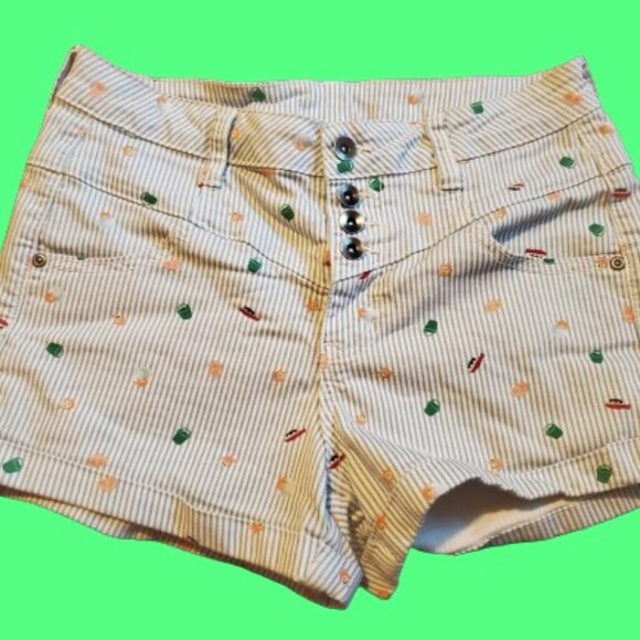 Studio Ghibli Ponyo Striped High-Waist Anime Her Universe Shorts - Picture 1 of 5